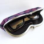 Sunglass / Eyeglasses Case - Dots On Indigo